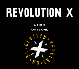 Revolution X (Germany) Title Screen